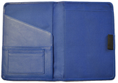 Blue Embossed Leather Journal Inside