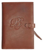 Monogram Embossed Colored FullGrain Leather Journals