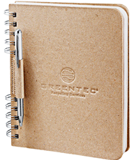 Recycled Natural Cardboard Embossed Journal